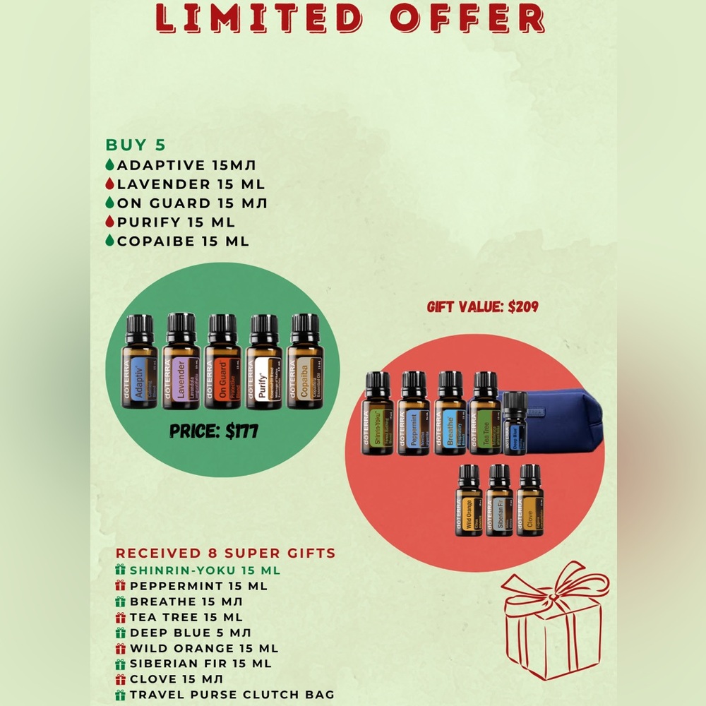 Doterra BOGO BUY 5 get 13🎁